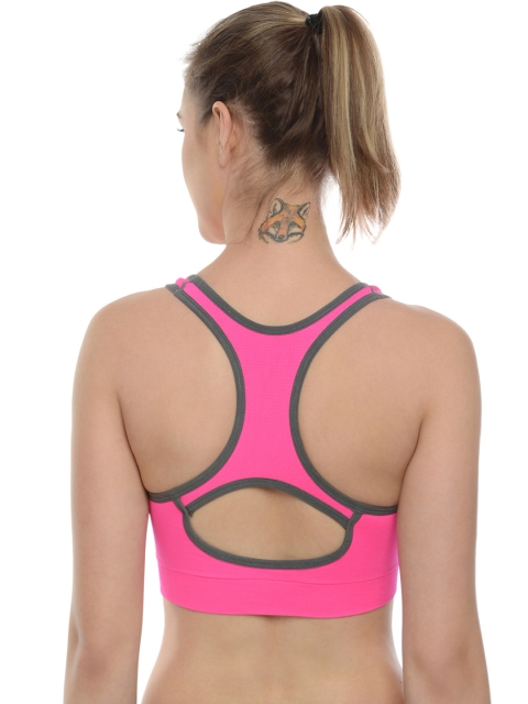 

Da Intimo Pink Activewear Medium Support Sports Bra DI-694