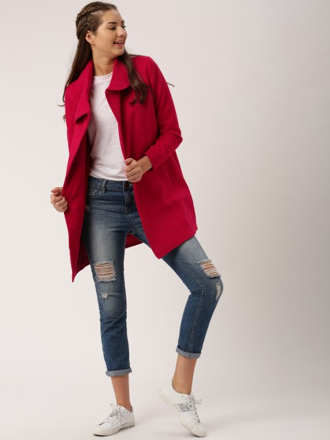 

DressBerry Red Longline Coat