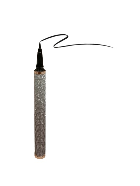 

Magic Colour Waterproof HD Eye Liner Pen with Silver Glitter Body - Jet Black