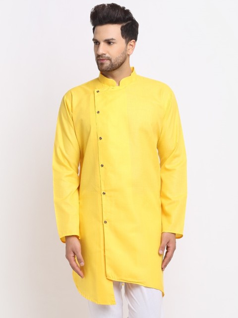 

Benstoke Men Yellow Kurta