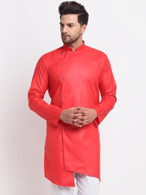 

Benstoke Men Red Thread Work Kurta