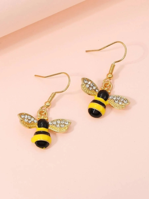 

EL REGALO Yellow Contemporary Drop Earrings