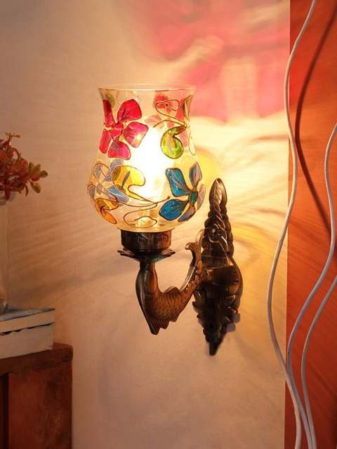

Devansh Trasperant Mosaic Glass Antique Wall Lamp, Transparent