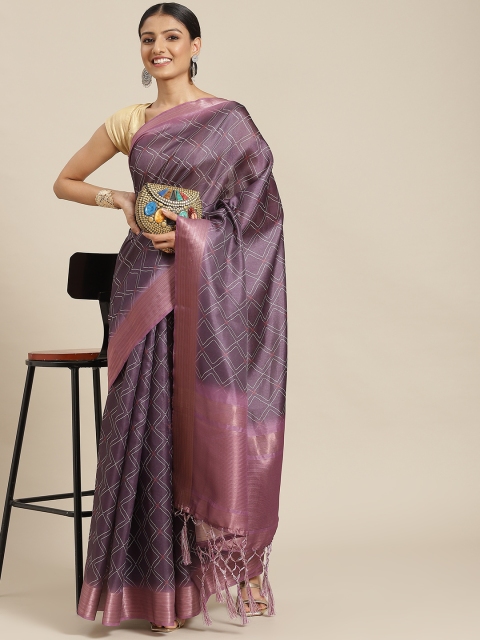 

Havida Sarees Purple Zari Silk Cotton Mysore Silk Saree