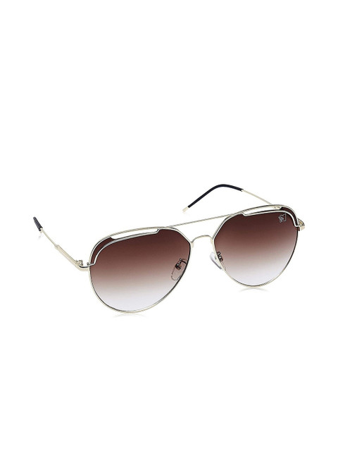 

MTV Unisex Brown Lens & Gold-Toned Aviator Sunglasses with UV Protected Lens
