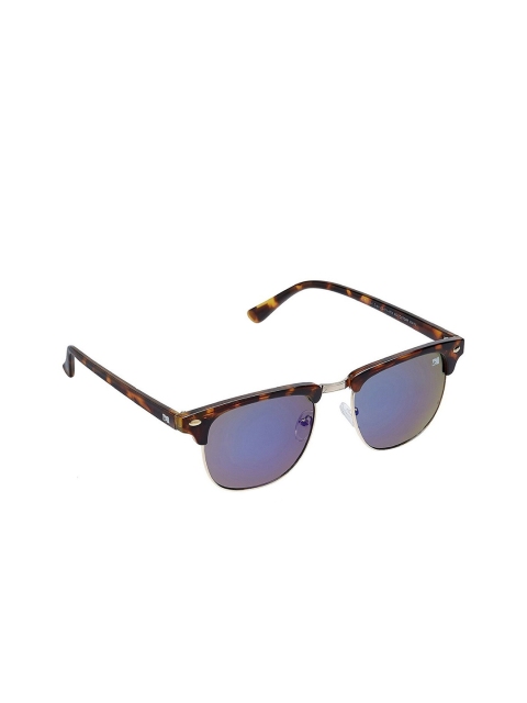 

MTV Unisex Green Lens & Brown Browline Sunglasses with UV Protected Lens