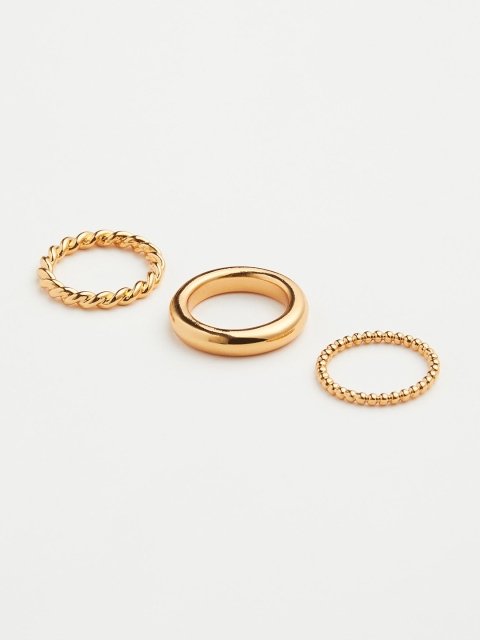 

H&M Women 3-Pack Gold Plated Ring