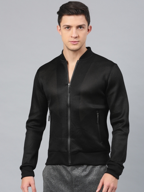 

HRX by Hrithik Roshan Men Black Solid Jacket