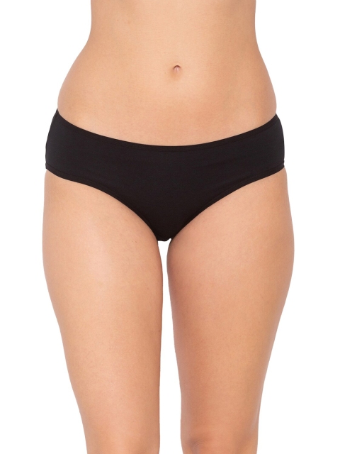 

Candyskin Women Black Cotton Pure Cotton Bikini Briefs CSSBP-01-BK-Black