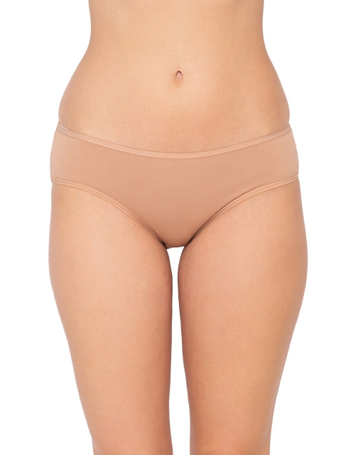 

Candyskin Women Nude Skin Colored Solid Bikini Briefs
