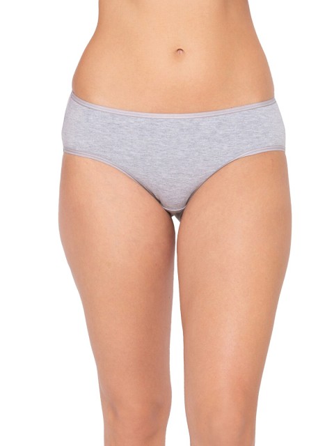 

Candyskin Women Grey Cotton Anti-Bacterial Bikini Briefs