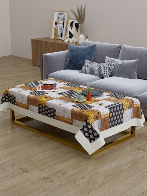 

Clasiko Brown & Black Printed Rectangle 2 Seater Table Covers