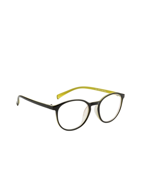 

Gold Berg Unisex Black & Green Round Frames GB-2341_C6