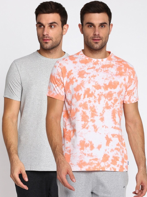 

SPARROWHAWK Men Multicoloured Floral 2 Printed Raw Edge T-shirt, Multi