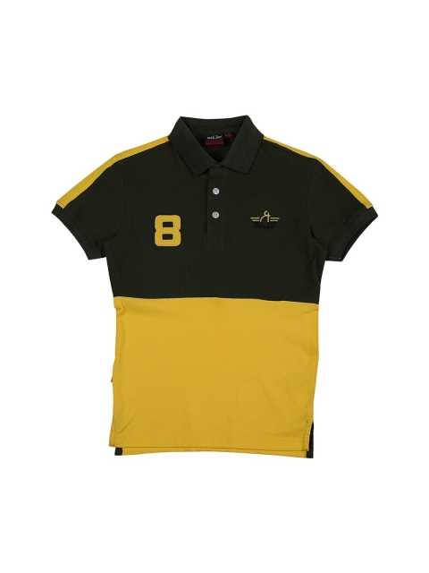 

Gini and Jony Boys Yellow Polo Collar Applique T-shirt