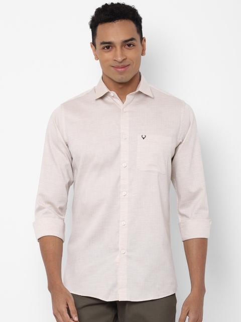 

Allen Solly Men Beige Solid Slim Fit Casual Shirt