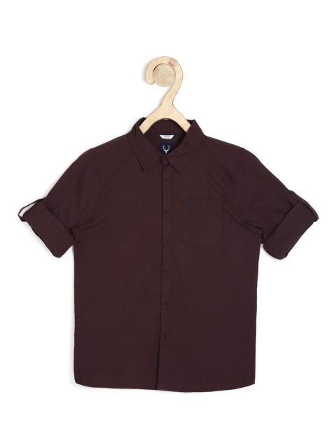 

Allen Solly Junior Boys Brown Slim Fit Casual Shirt
