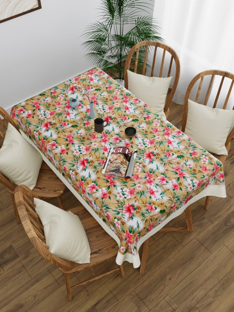 

Clasiko Brown Printed 4-Seater Table Covers