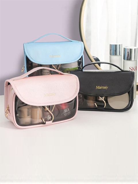 

HOUSE OF QUIRK Blue Solid Makeup Organisers