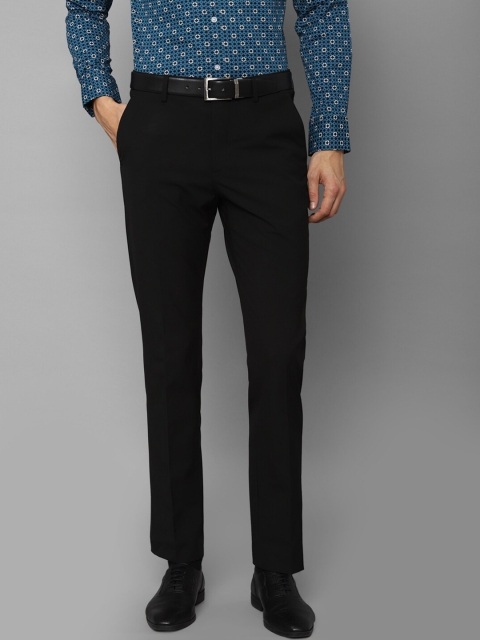

Louis Philippe Men Black Slim Fit Trousers