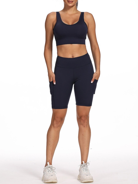 

URBANIC Women Navy Blue Gym Suit
