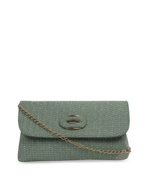 

LELYS Green Textured Purse Clutch