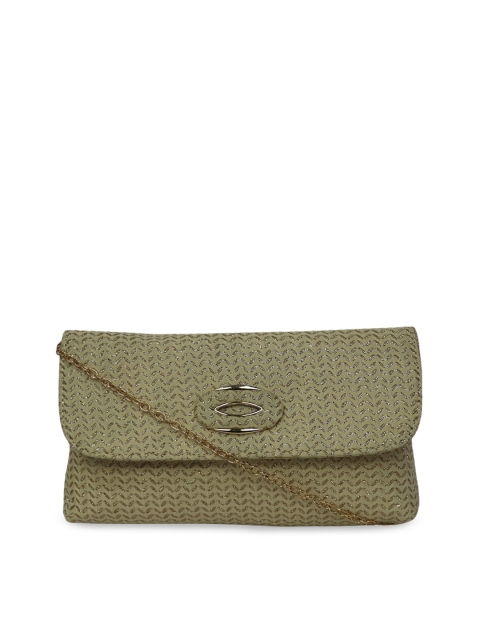 

LELYS Beige Textured Purse Clutch