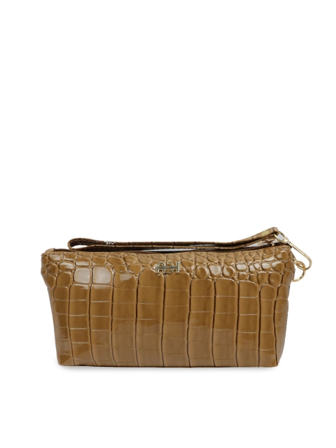 

LELYS Brown Textured Purse Clutch