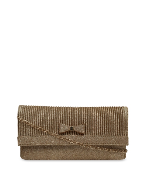 

LELYS Gold-Toned Textured Purse Clutch