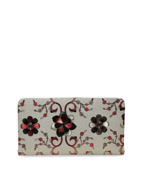 

LELYS Silver-Toned Printed Envelope Clutch