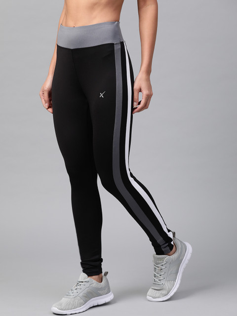 

HRX Active by Hrithik Roshan Black Solid Tights