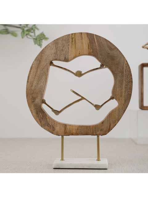 

HomeTown Gold-Toned & Brown Solid Flying Bird Showpiece