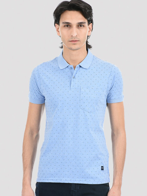 

Cloak & Decker by Monte Carlo Men Blue Polo Collar T-shirt
