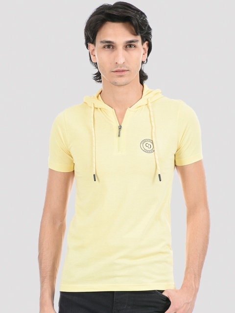 

Cloak & Decker by Monte Carlo Men Yellow T-shirt