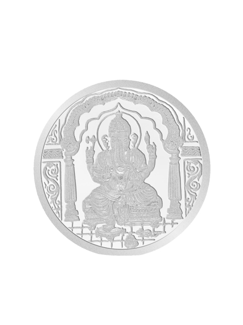 

WHP JEWELLERS Lord Ganapati 20 Gram 999 Round Silver Coin