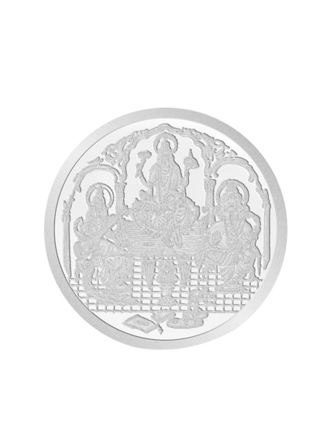 

WHP JEWELLERS 999 Pure Silver Trimurthi Silver Coin