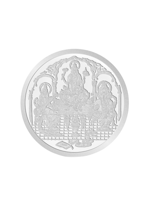 

WHP JEWELLERS Silver-Toned 999 Pure Silver Trimurthi Coin