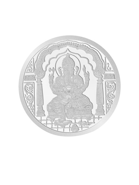 

WHP JEWELLERS Ganesh 20 Gm 999 Round Silver Coin