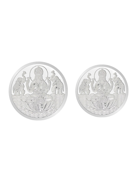 

WHP JEWELLERS Set Of 2 Laxmi 30 Gm 999 Round Silver Coin