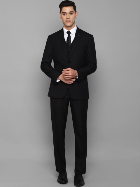 

Allen Solly Men Black Solid Single-Breasted Formal Suit