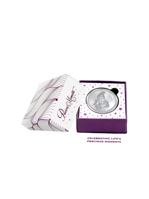 

LeCalla Silver-Toned Krishna 10 gram 999 Round Silver Coin