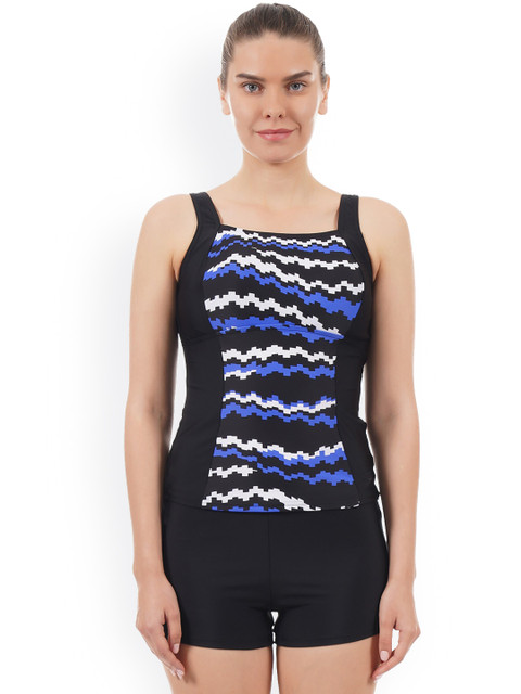 

Speedo Women Black Printed Tankini Swimwear