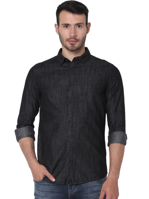 

SPYKAR Men Black Classic Slim Fit Casual Shirt