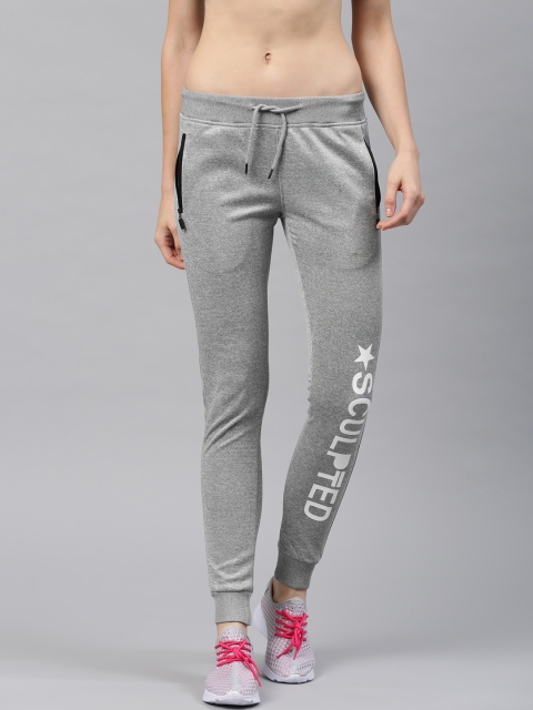 

HRX Active by Hrithik Roshan Women Grey Melange Joggers