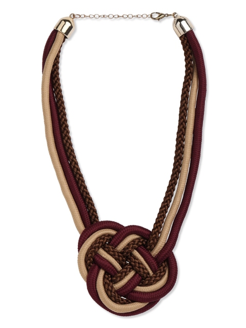 

Blisscovered Beige & Brown Necklace
