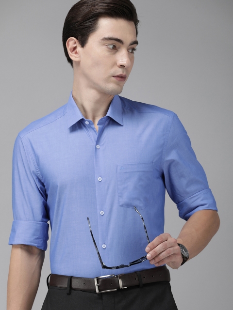

Arrow Men Blue Manhattan Slim Fit Pure Cotton Formal Shirt