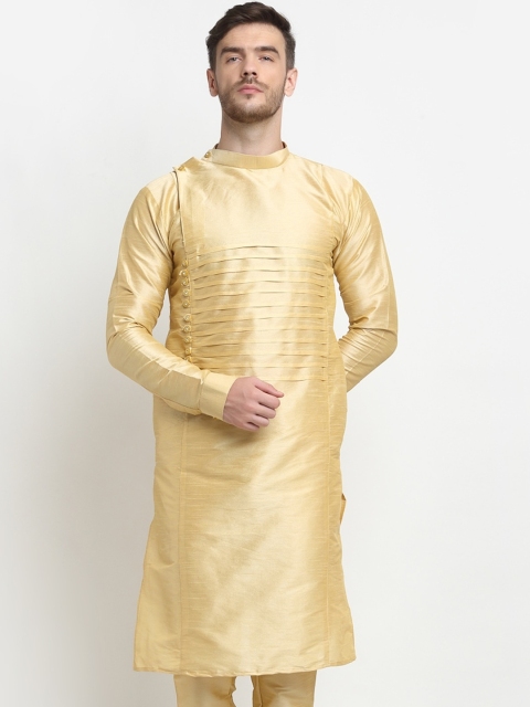 

Benstoke Men Gold-Toned Kurta