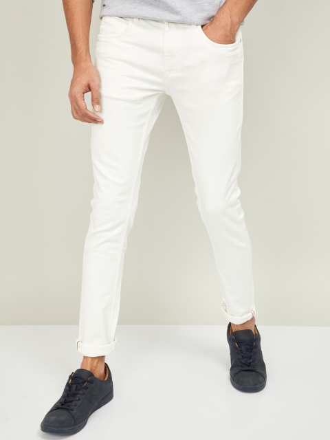 

Forca Men White Highly Distressed Jeans