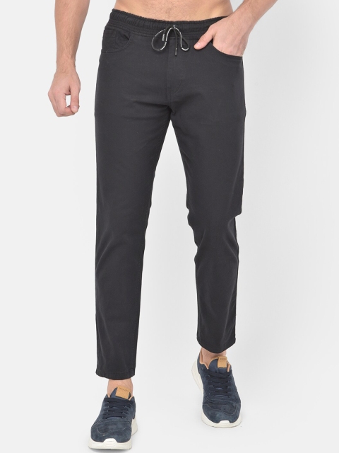 

COBB Men Black Comfort Slim Fit Trousers