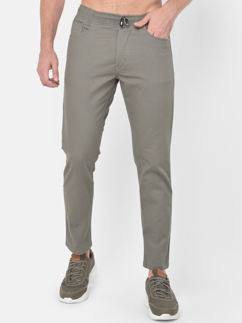 

COBB Men Grey Comfort Slim Fit Chinos Trousers